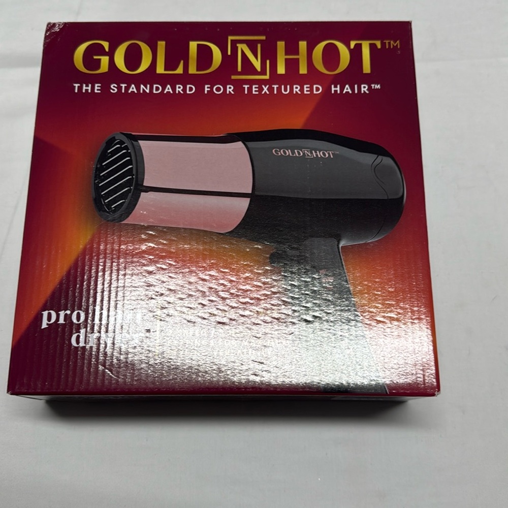 The gold N hot 1875 Watt Classic Pistol Dryer feature powerful 1875 watt airflow